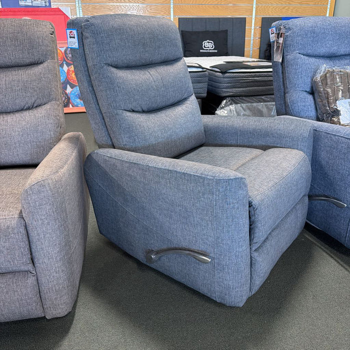 TAKAMI SWIVEL RECLINER GRANITE FABRIC