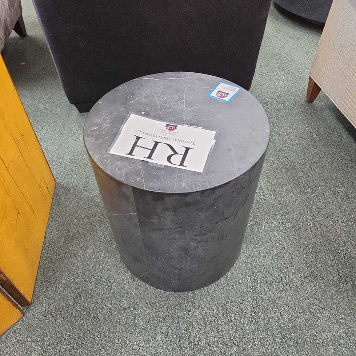 RH MARBLE PLINTH END TABLE ALK