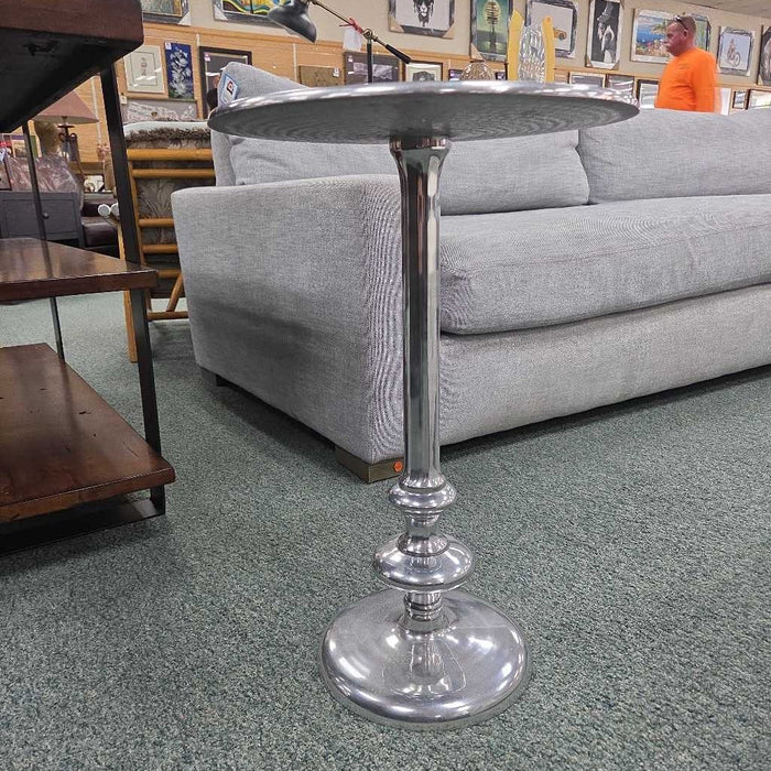 CHROME ACCENT TABLE AT