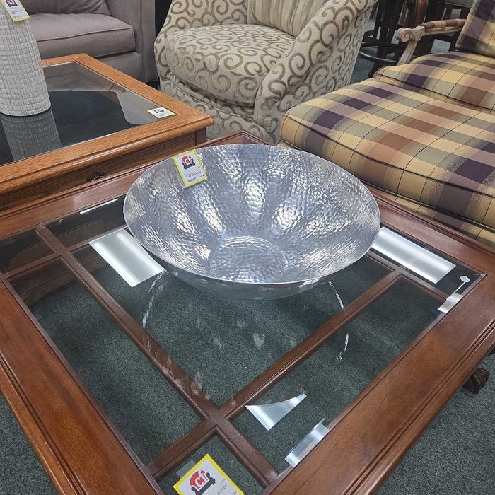 SILVER DISH DECOR AL