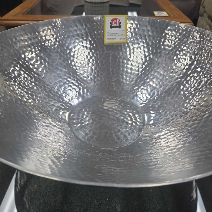 SILVER DISH DECOR AL