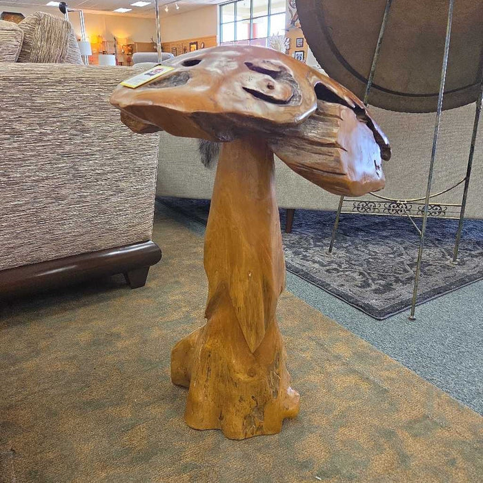 LARGE BURLWOOD MUSHROOM DECOR BAH