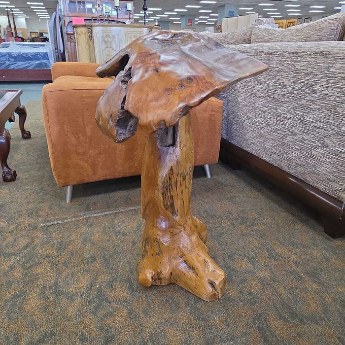 LARGE BURLWOOD MUSHROOM DECOR BAH