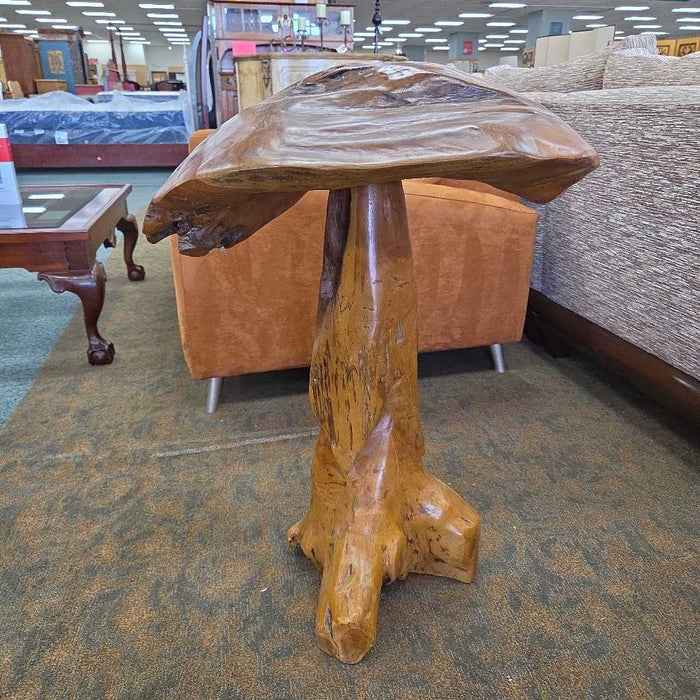 LARGE BURLWOOD MUSHROOM DECOR BAH