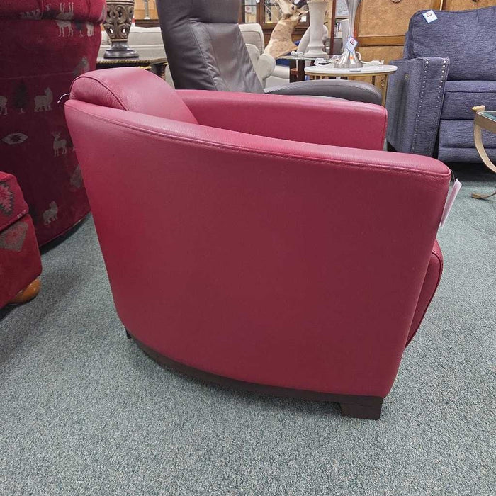 RED LEATHER CHAIR ALK
