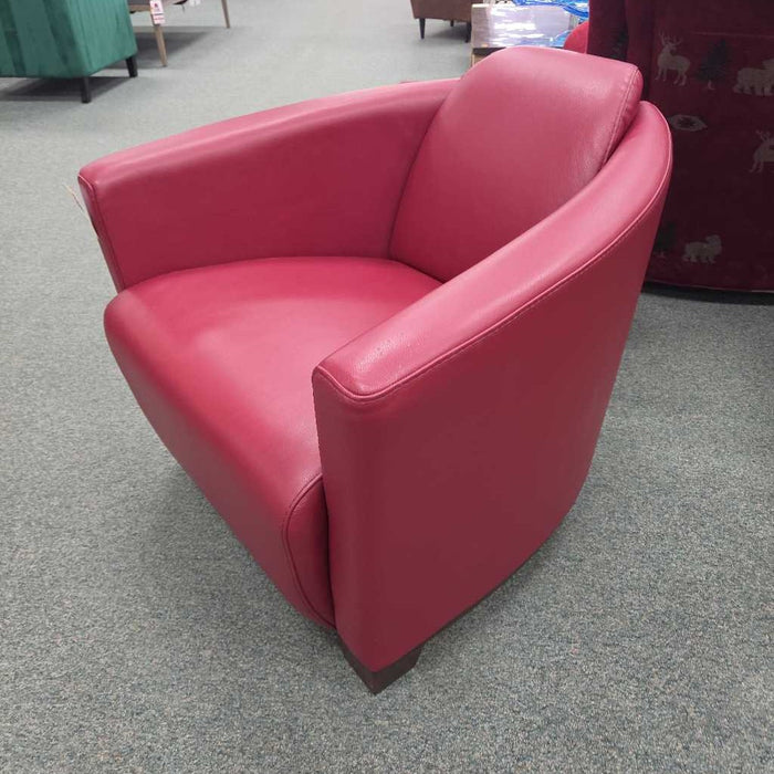 RED LEATHER CHAIR ALK