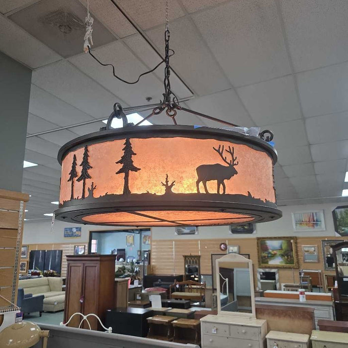 CHANDELIER RUSTIC DEER PATTERN LSH