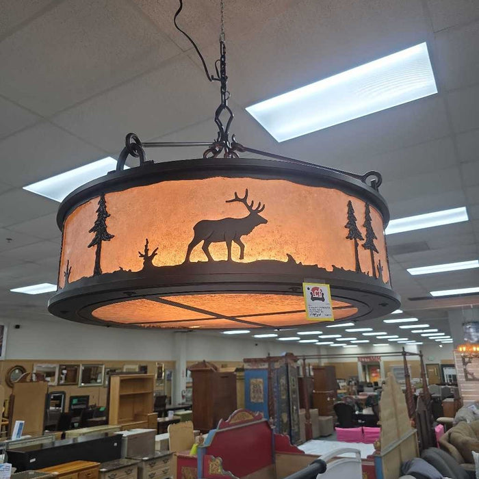 CHANDELIER RUSTIC DEER PATTERN LSH