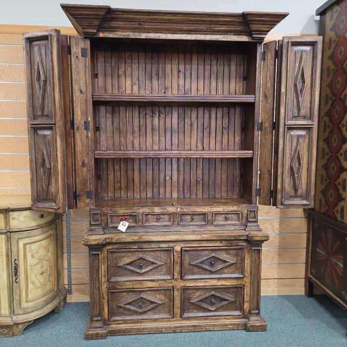 2PC RUSTIC ARMOIRE TBH