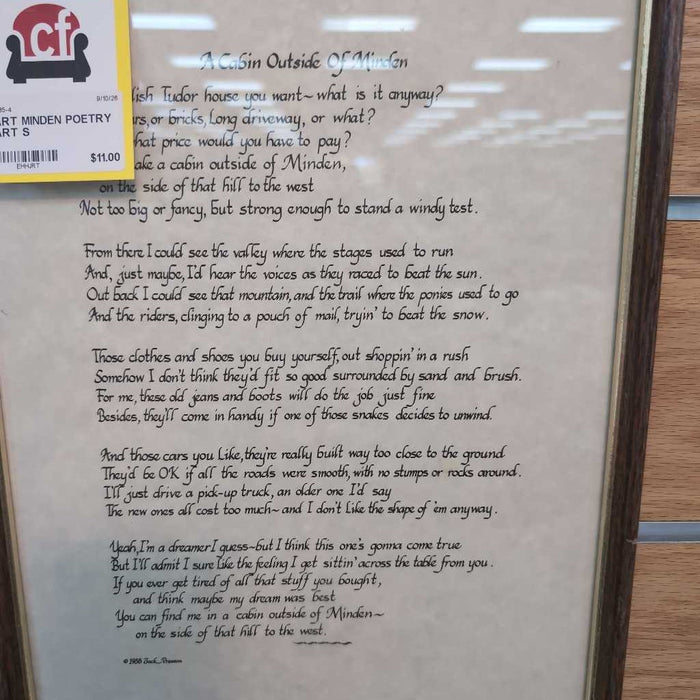 MINDEN POETRY ART