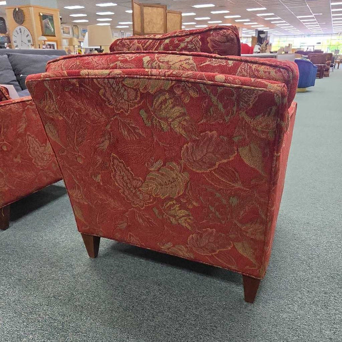 ETHAN ALLEN RED ACCENT CHAIR