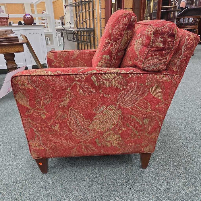 ETHAN ALLEN RED ACCENT CHAIR