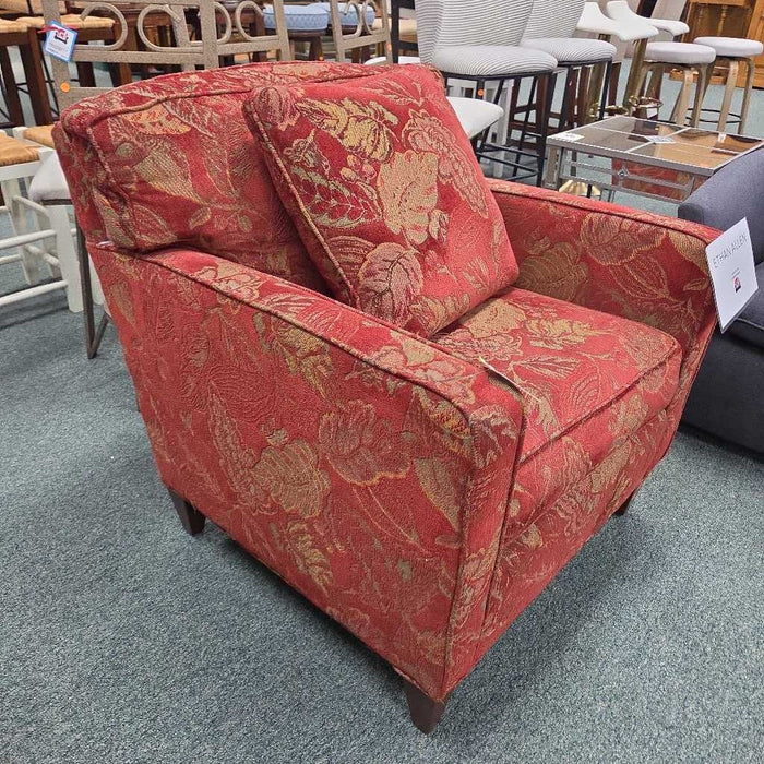 ETHAN ALLEN RED ACCENT CHAIR