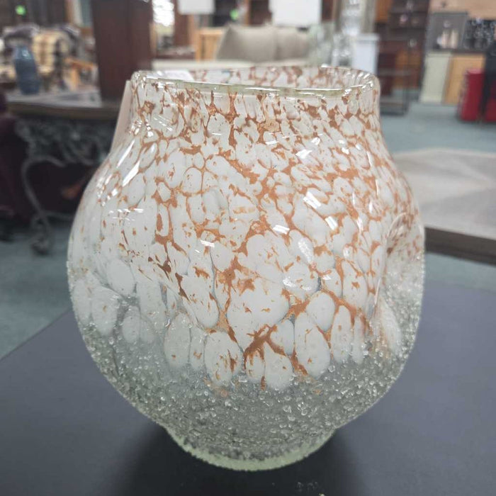 ORANGE & WHITE VASE LS