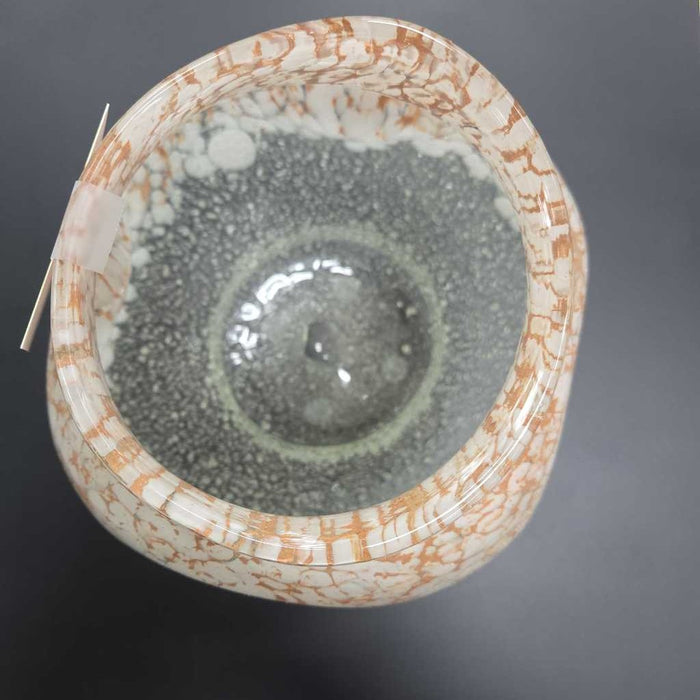 ORANGE & WHITE VASE LS