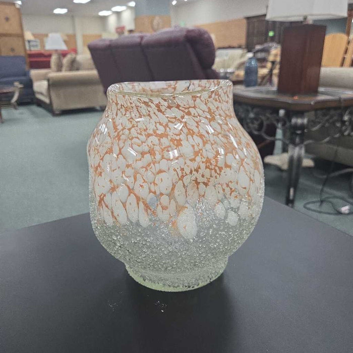 ORANGE & WHITE VASE LS
