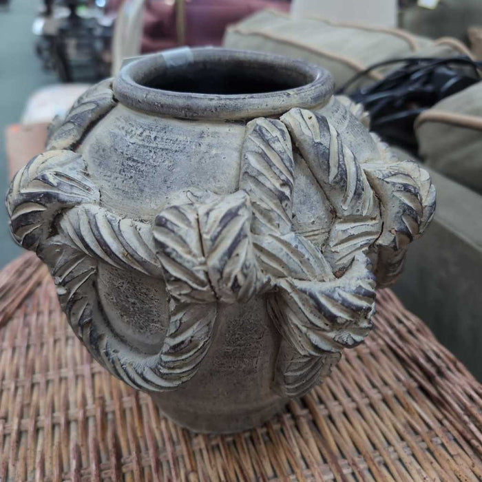 VASE WITH ROPED DESIGN BA