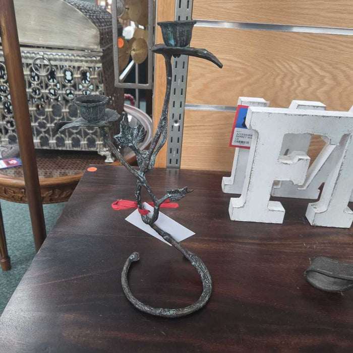 METAL FLOWER CANDLE HOLDER S