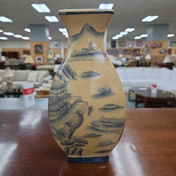YELLOW VASE BLUE TREES S