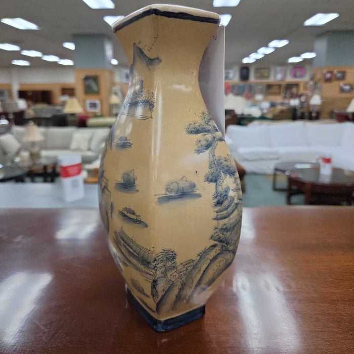 YELLOW VASE BLUE TREES S