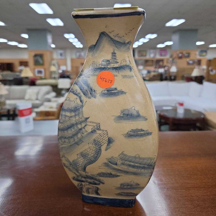YELLOW VASE BLUE TREES S