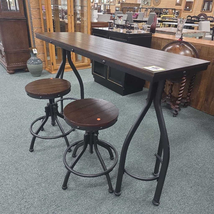 ODIUM COUNTER HIEGHT TABLE 2 STOOLS BAH