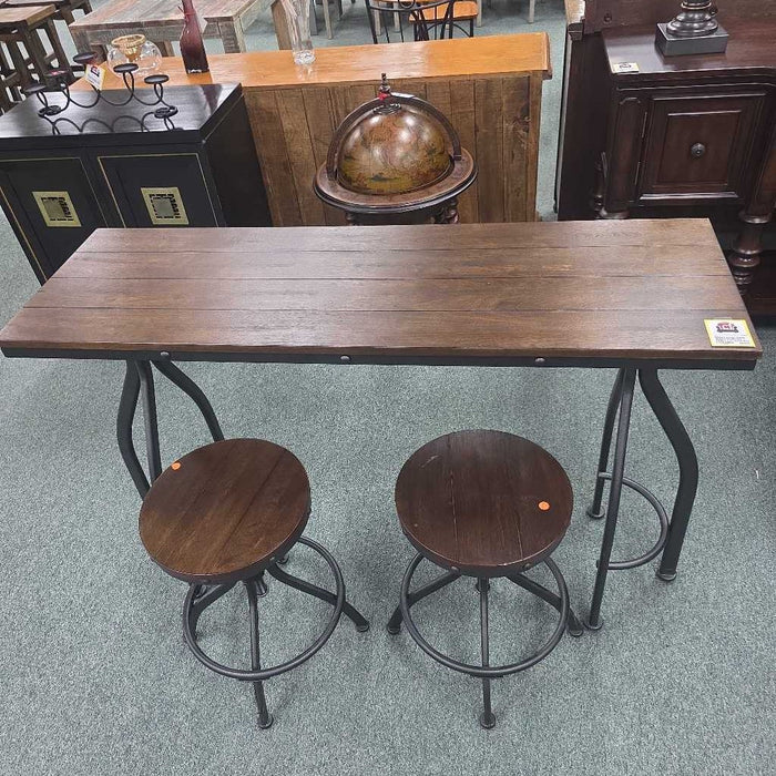 ODIUM COUNTER HIEGHT TABLE 2 STOOLS BAH