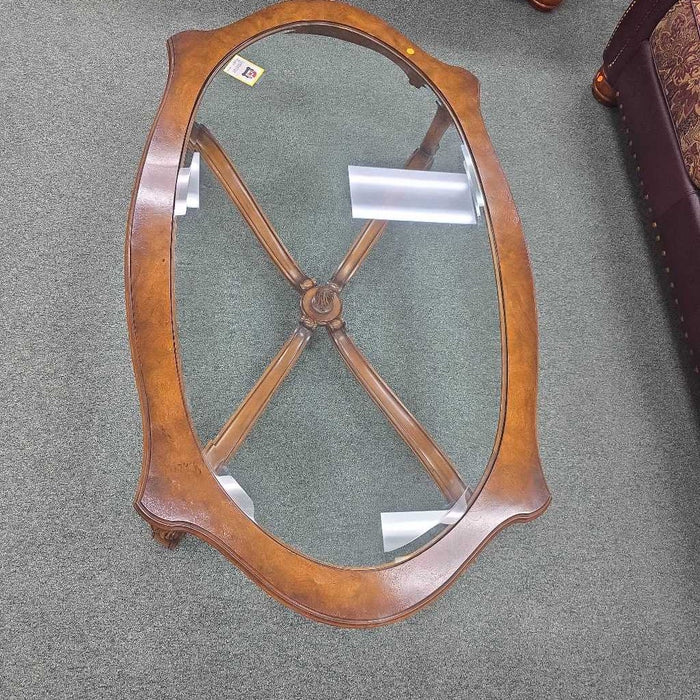GLASS TOP COFFEE TABLE BBM