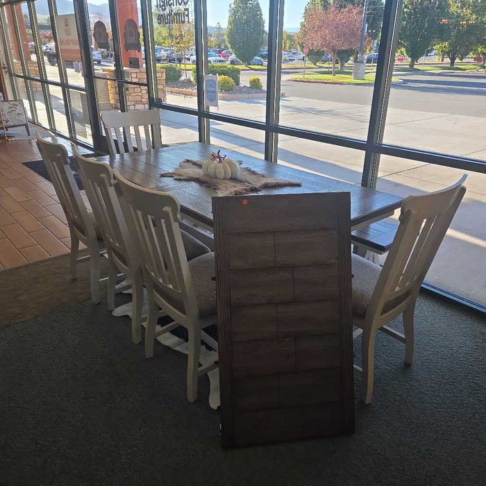 TABLE 5 CHAIRS 1 BENCH 1 LEAF CKK