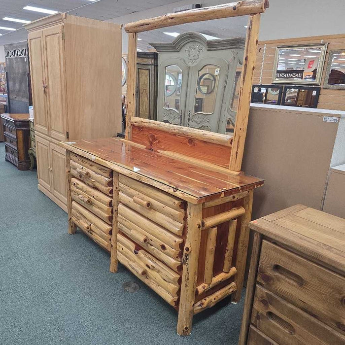 LOG DRESSER WITH MIRROR KLH