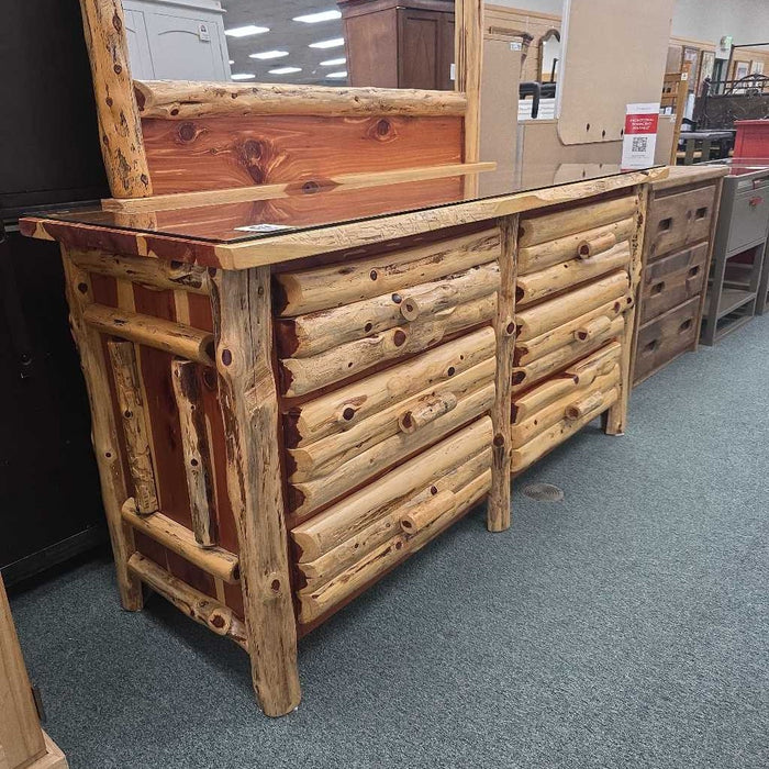 LOG DRESSER WITH MIRROR KLH