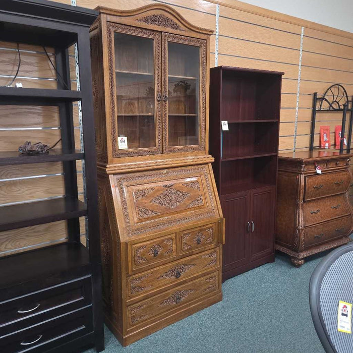SECRETARY DESK WITH HUTCH ALK