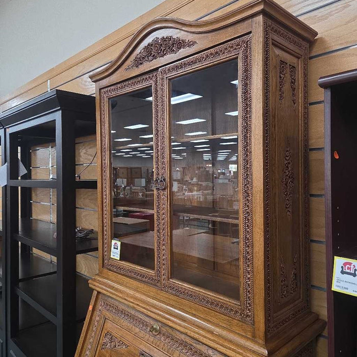 SECRETARY DESK WITH HUTCH ALK