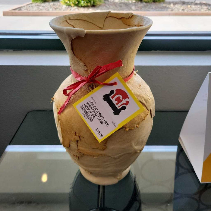 HIDE WRAPPED VASE DECOR
