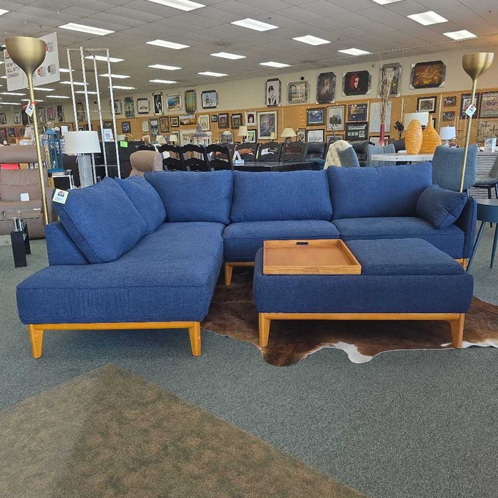 2 PC SECTIONAL WITH OTTOMAN MIH