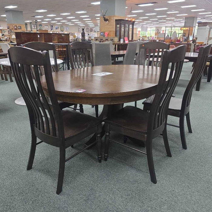 BASSETT TABLE 1 LEAF 6 CHAIRS KLH