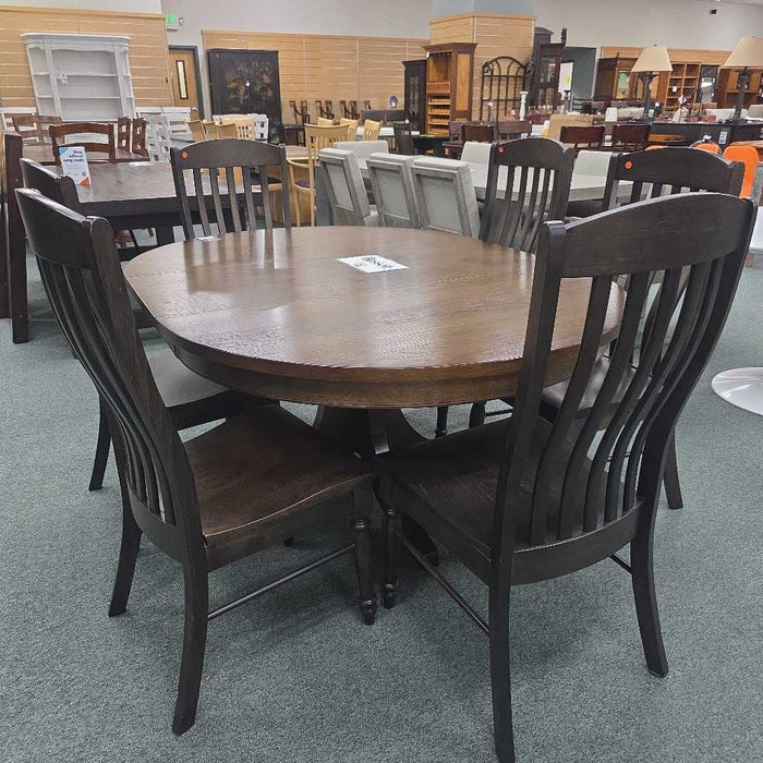 BASSETT TABLE 1 LEAF 6 CHAIRS KLH