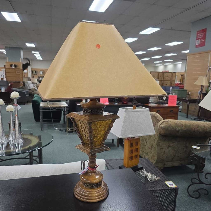 LAMP ORANGE GLASS BT