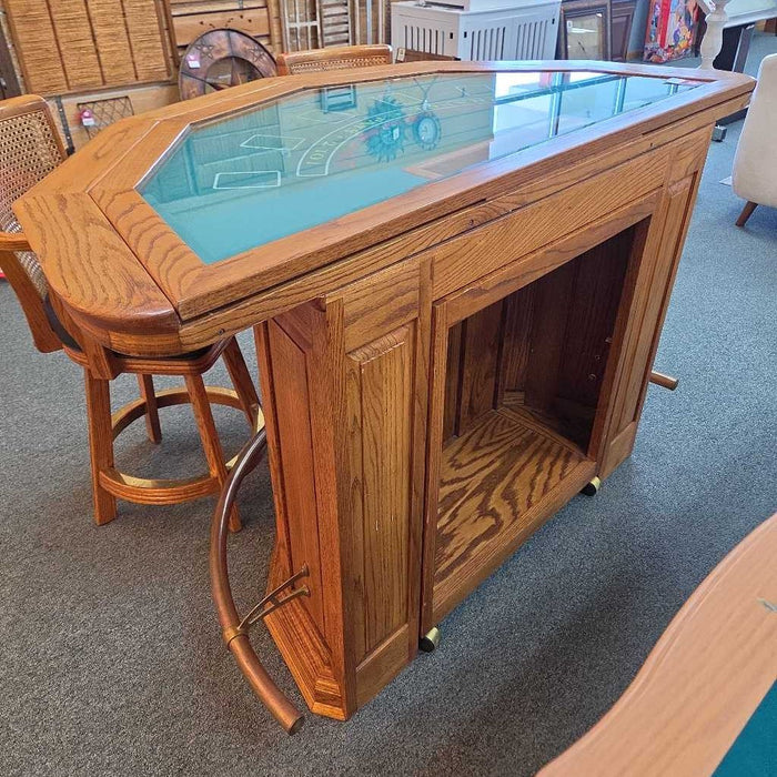 BLACKJACK TABLE WITH 2 STOOLS KLH