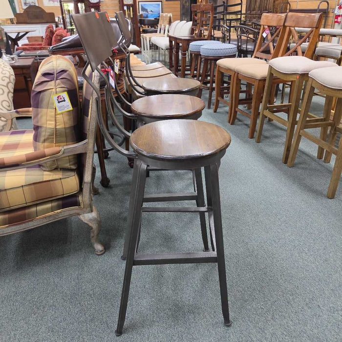 SET OF 3 STOOLS BKS