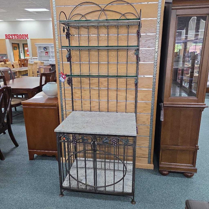 WROUGHT IRON WINE RACK ATH