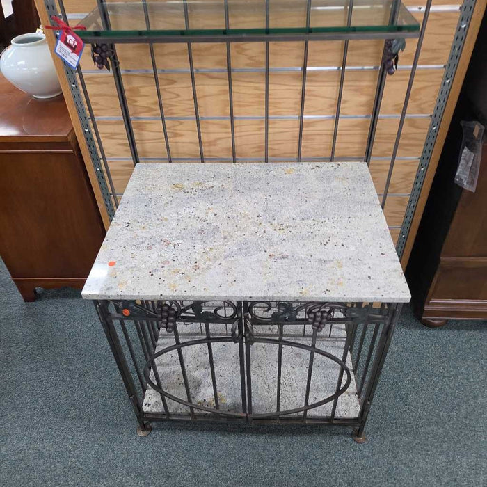 WROUGHT IRON WINE RACK ATH