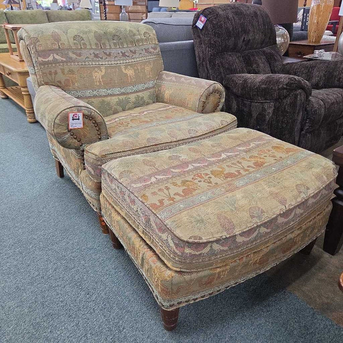 ACCENT CHAIR WITH OTTOMAN BBM
