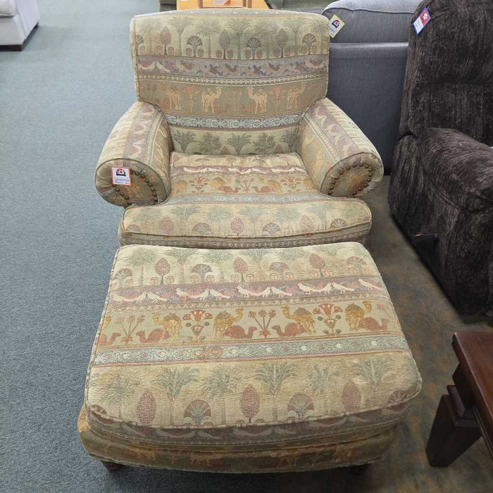 ACCENT CHAIR WITH OTTOMAN BBM