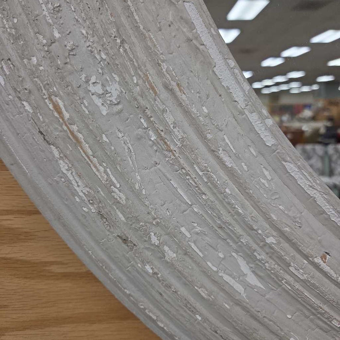 POTTERY BARN ROUND DISTRESSED MIRROR