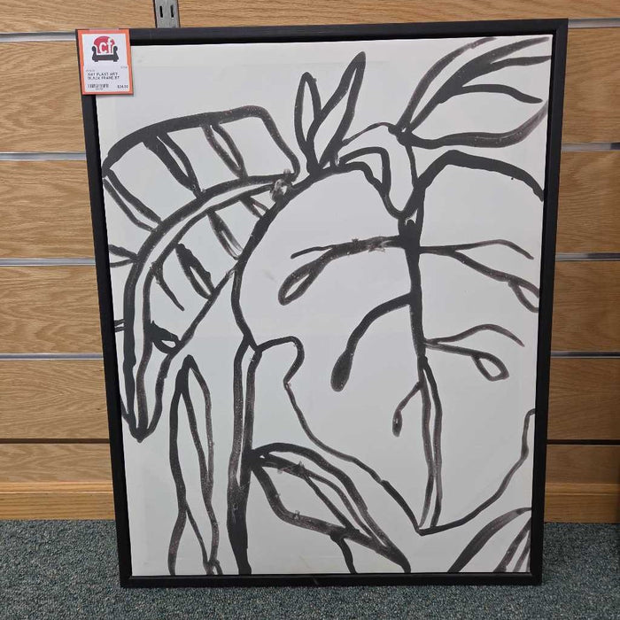 PLANT ART BLACK FRAME