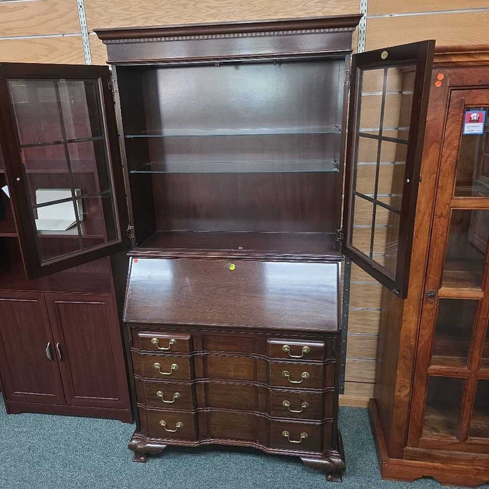 SECRETARY DESK WITH HUTCH ALK