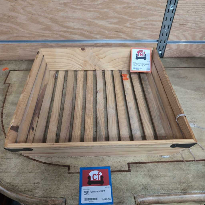 WOOD TRAY DECOR S