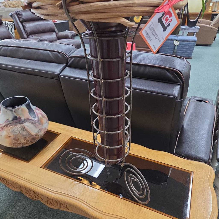 VASE WITH SILKS AT