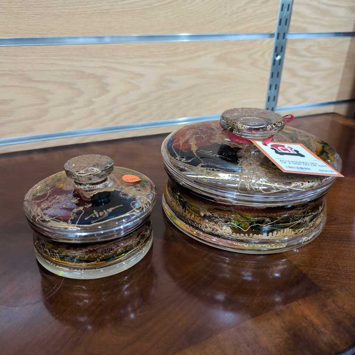SET OF 2 DISH DECOR BAH